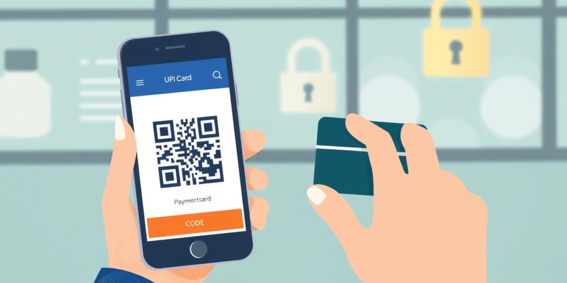 upi credit card payment qr code pay using phone